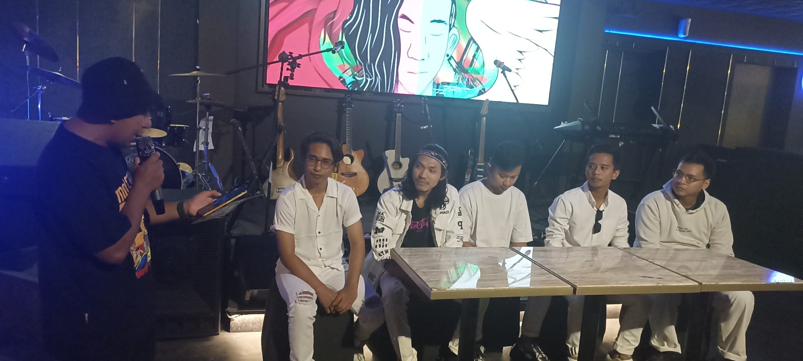 Konferensi pers peluncuran album 'Selisih' dari Senyawa ( foto : QB )