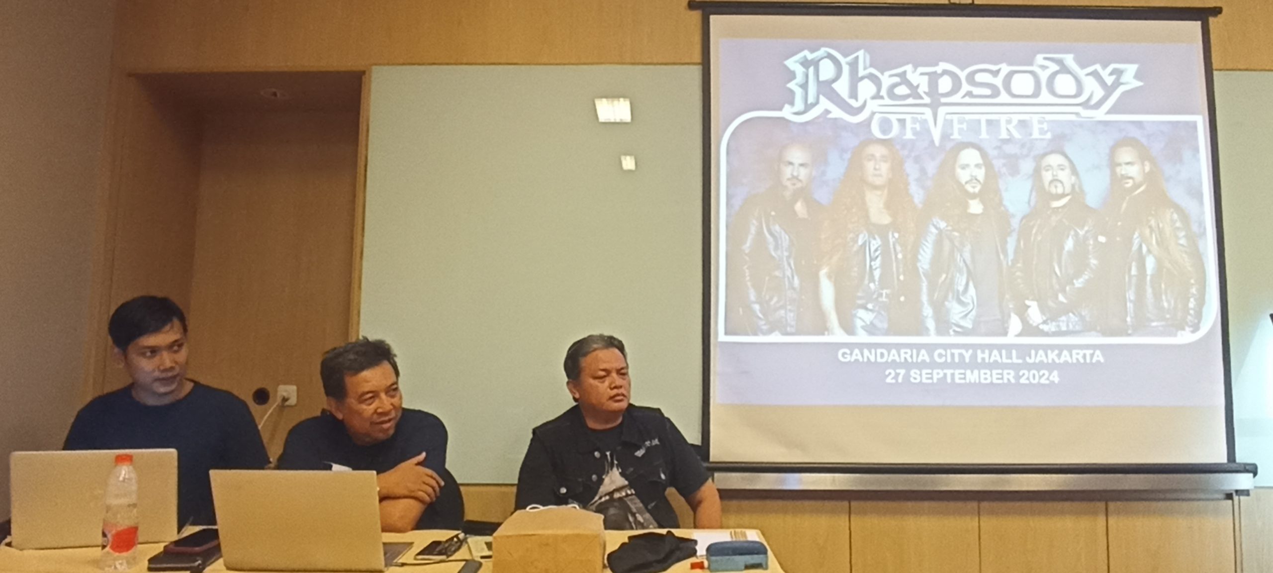 Konferensi pers Rhapsody of Fire Challenge of FIre Asia & Australia Tour 2024 ( foto : QB )